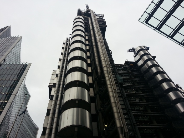 Iconic Lloyds of London building by Richard Rogers